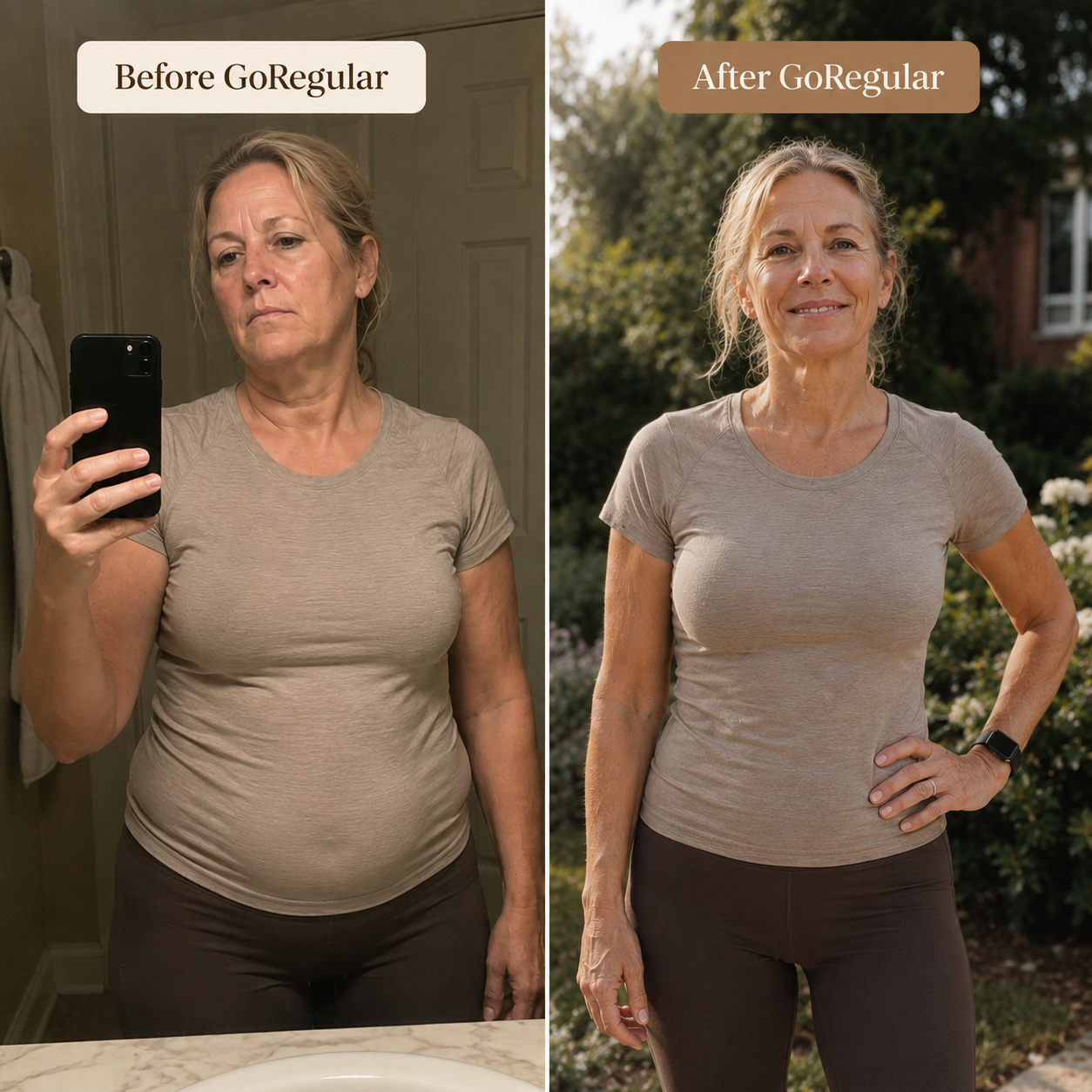 Before and After GoRegular